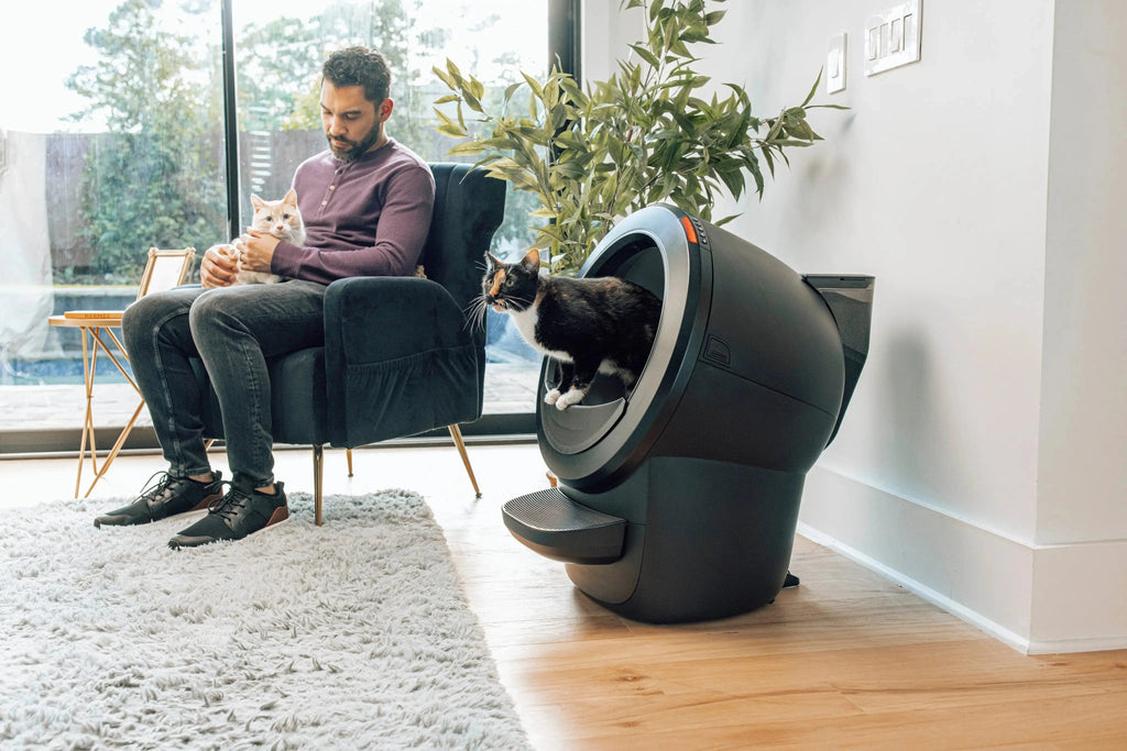 Litter-Robot 4 ブラック リビングへの設置例