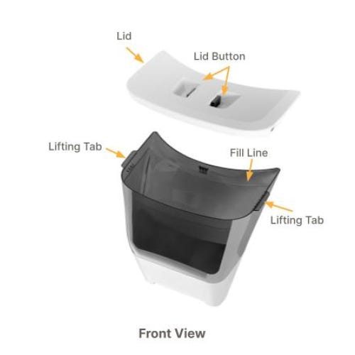 LitterHopper 前面の各部